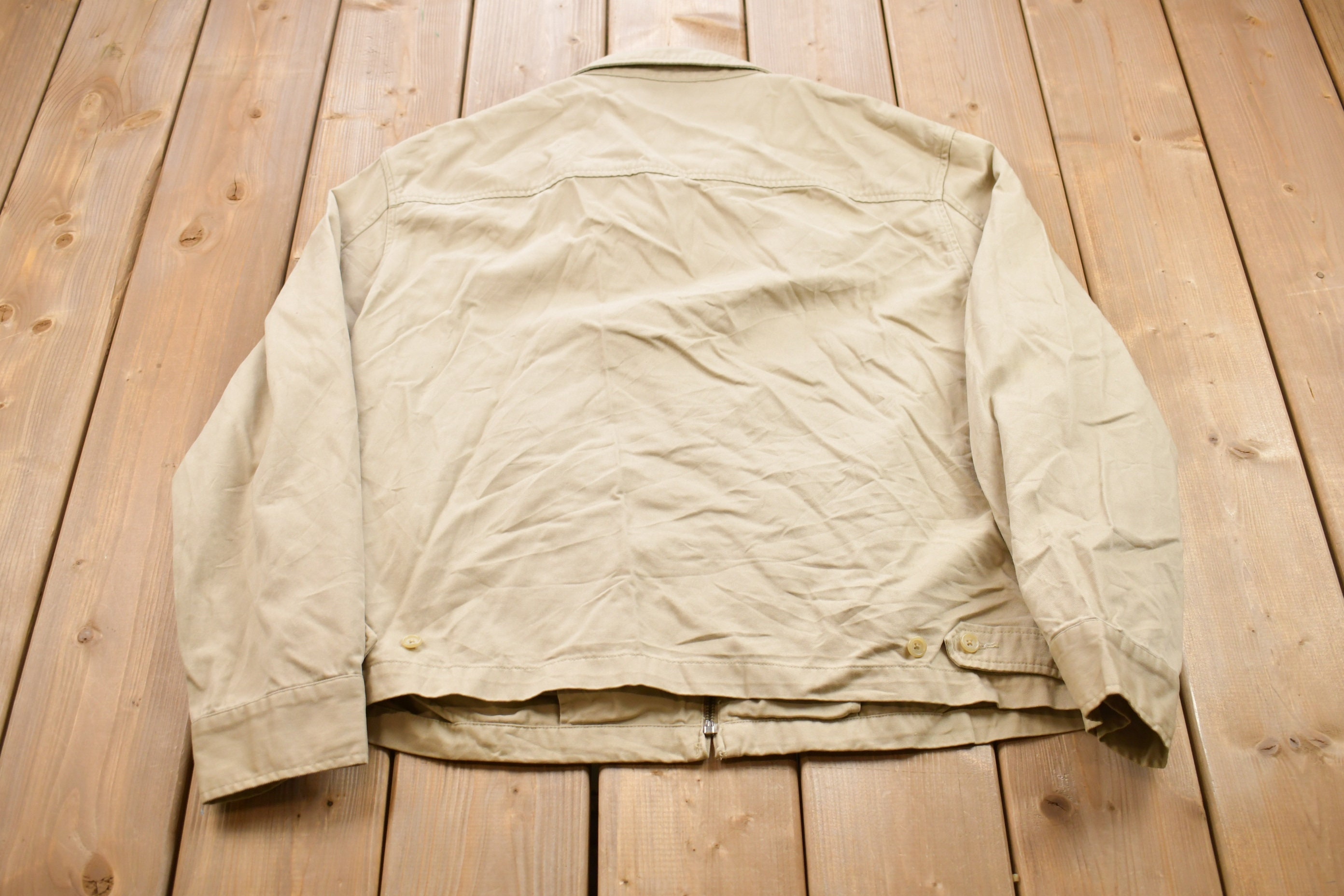 Vintage 1990s Polo Ralph Lauren Canvas Golf Jacket / 90s Polo