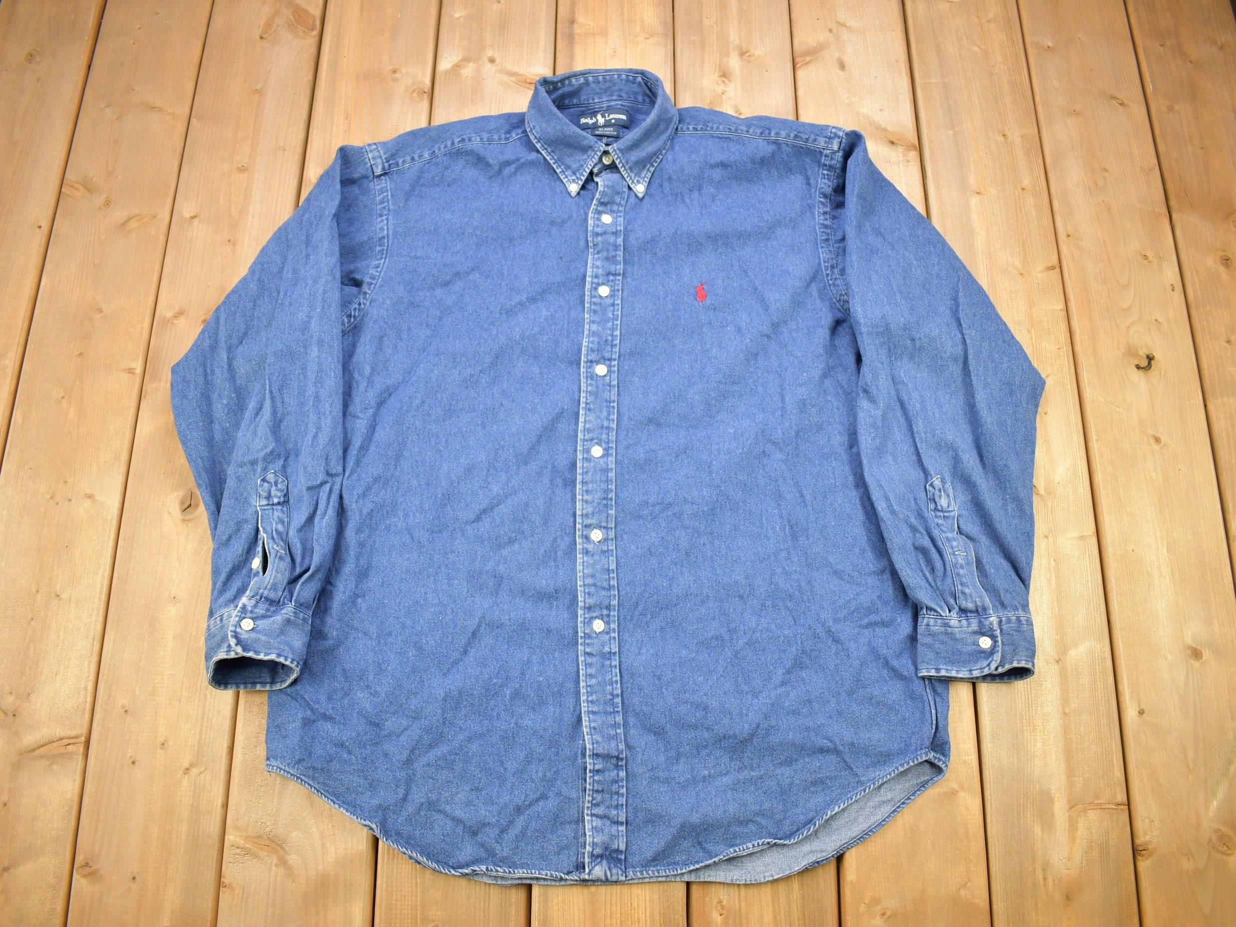 Vintage polo ralph lauren button up Clearance