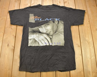 Vintage 1990s Clint Black No Time to Kill Graphic Tee / Vintage T 