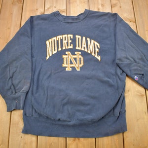 Men's Vintage 80's Champion Reverse Weave Notre Dame Crewneck