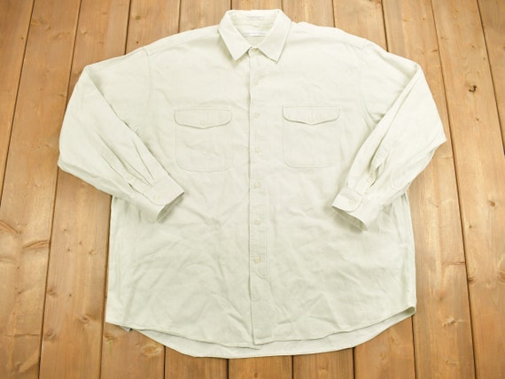 Vintage 1990s Geoffrey Beene Button up Shirt / 1990s Button up / Vintage Flannel / Outdoorsman / Plain Shirt / Tailored Shirt - Etsy Vintage 1990s Geoffrey Beene Button up Shirt / 1990s Button up / Vintage Flannel / Outdoorsman / Plain Shirt / Tailored Shirt - Etsy