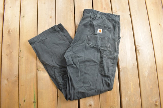 Vintage 1990s Carhartt Work Pants Size 40 X 32 / 90s Carpenter Pants / Made  in USA / Distressed Carhartt / Vintage Workwear / Black -  Canada