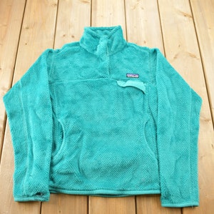 Vintage Patagonia Fleece T Snap Women&#39;s Sweatshirt / Quarter Button / Sportswear / Outdoorsman / Streetwear
