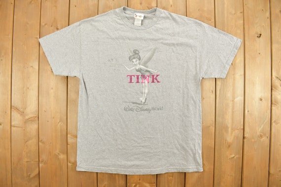 Vintage 1990s Disney Tinkerbell Promo T-Shirt / 9… - image 1