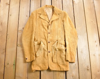 Vintage 1970s LL Bean Corduroy Jacket / Belt / Winter Jacket / Streetwear / Made in Canada / 70s / True Vintage