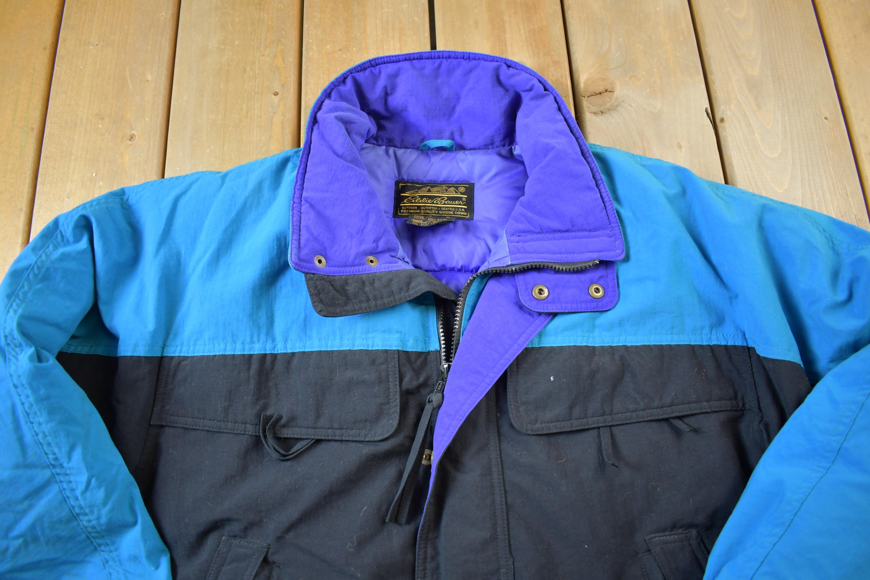 Vintage 1990s Eddie Bauer Goose Down Puffer Ski Jacket - Medium