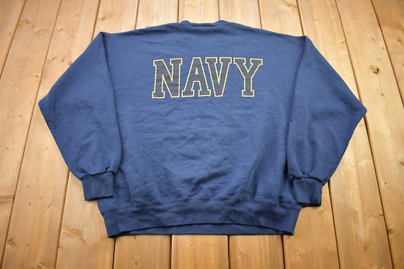 USA製 90s Air Force Sweat 90s Air Force Crewneck Sweatshirt Print Logo Blue Color