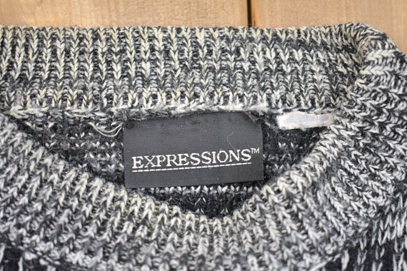 Vintage 1990s Expressions Knitted Sweater / Vinta… - image 3