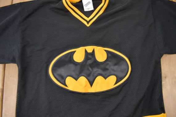 Vintage 1990s Batman Hockey Jersey / Warner Broth… - image 3