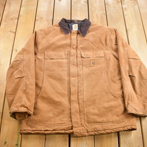 Vintage 1990s Carhartt Traditional Coat / Workwear / Vintage Carhartt / Distressed Carhartt