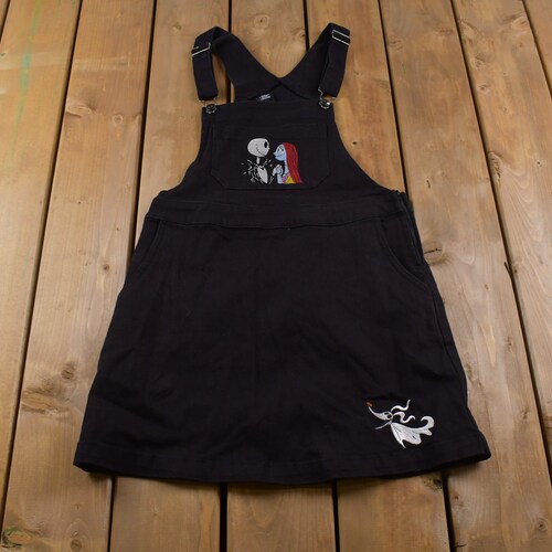 Vintage 1990's Disney's Nightmare Before Christmas Jean Dress / Rare Vintage / Disney shops Movie / American Vintage / Streetwear Fashion