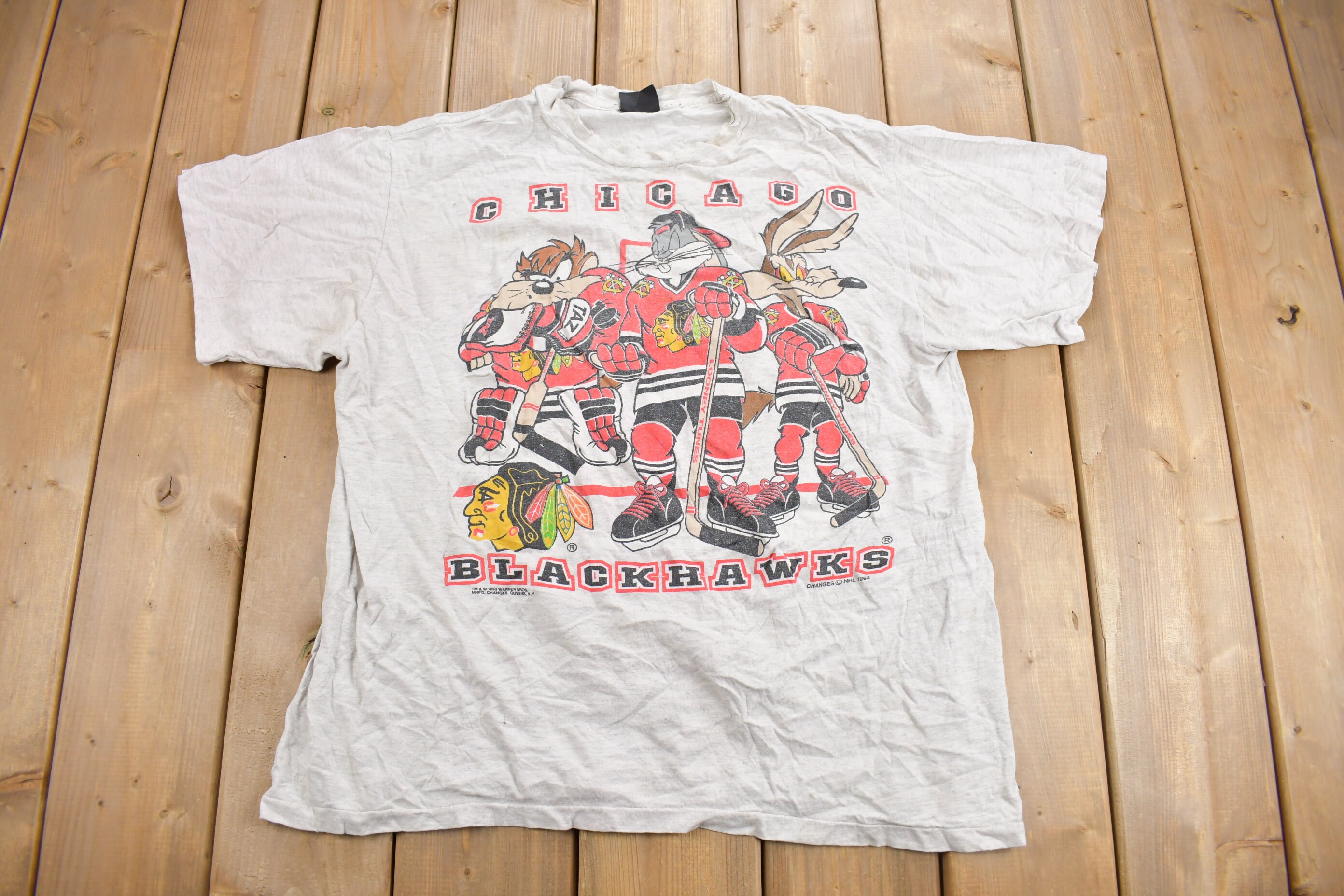 Vintage NHL (Nutmeg CCM) - Boston Bruins Locker Room Single Stitch T-Shirt 1990s X-Large