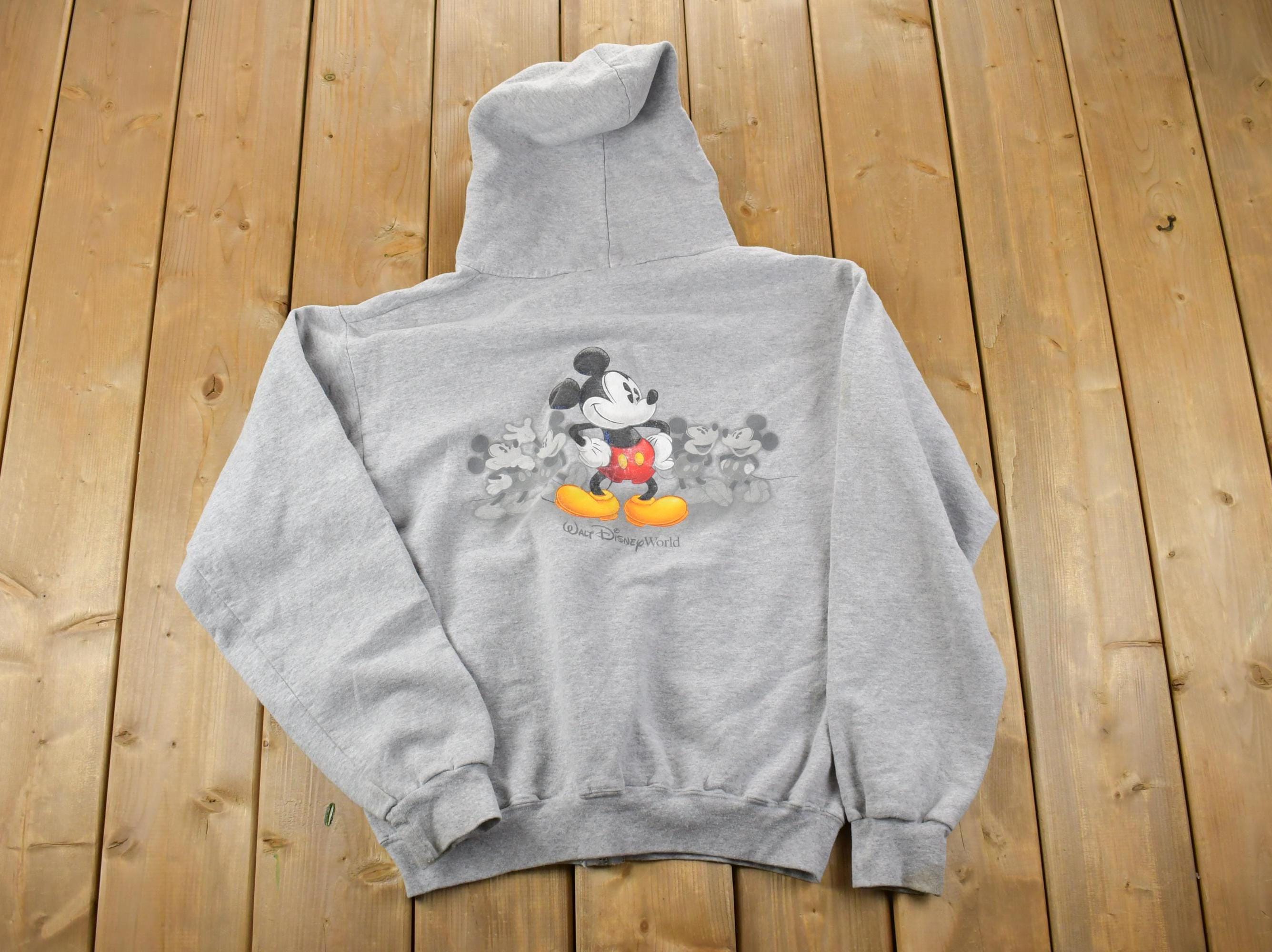 Vintage 1990s Walt Disney World Mickey Mouse Zip up Hoodie 