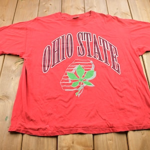 Vintage 1990s Ohio State Universität Collegiate Hanes T-Shirt / Nickelfreier T-Shirt / Americana / Sportkleidung / Made in USA / Rare Vintage