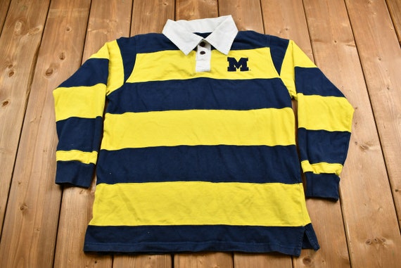 Vintage Color-Block Rugby Style Pullover / Letter… - image 2