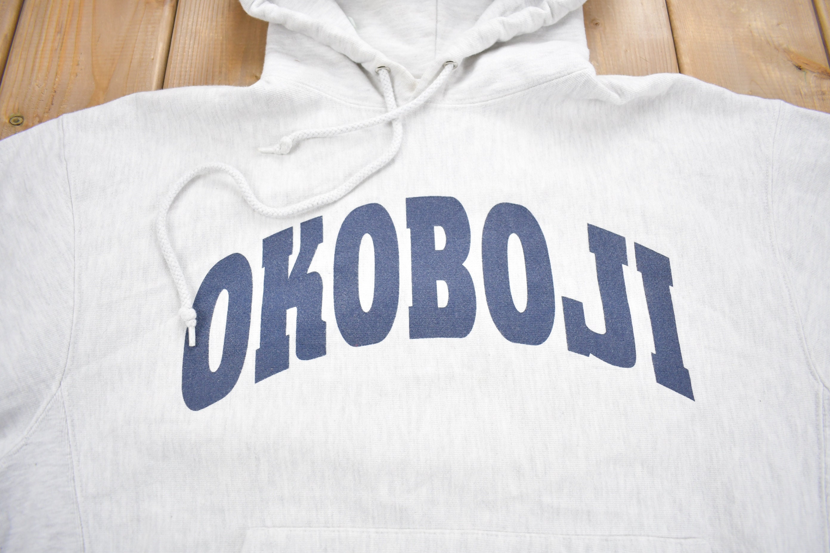 Vintage 1990s Lake Okoboji Champion Reverse Weave Hoodie Vintage 1990s Lake Okoboji Champion Reverse Weave Hoodie