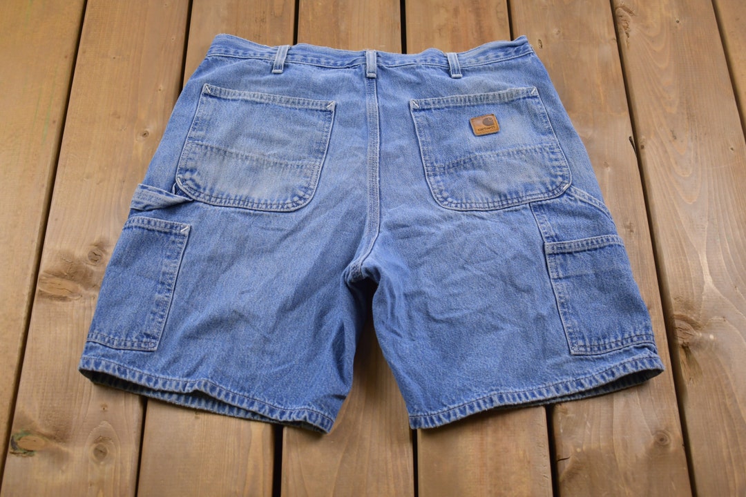 CARHARTT short painter PANTS Half PANTS 42 Navy cotton
