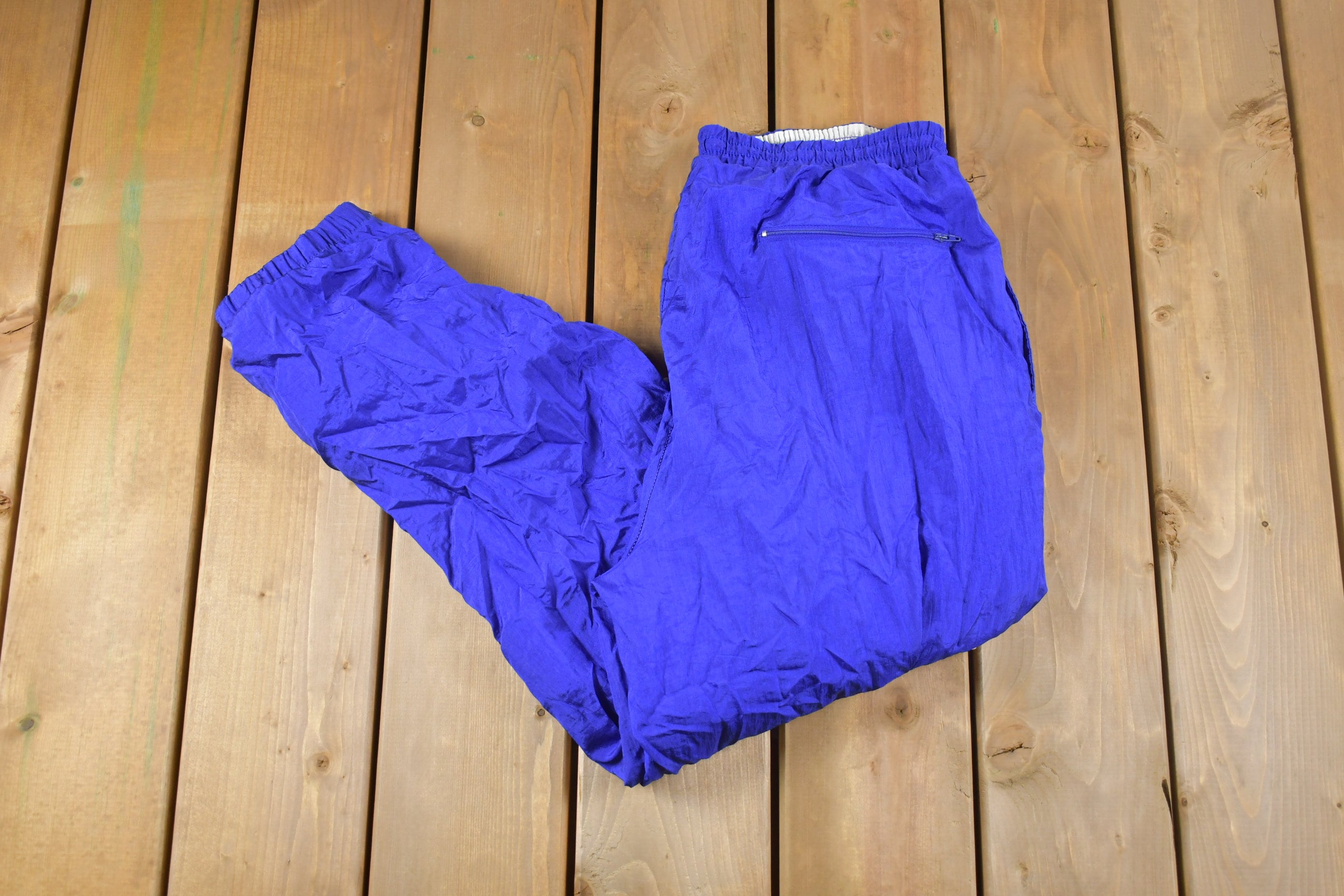 LL Bean  Pants  Jumpsuits  Vintage Ll Bean Full Side Zip Shell Wind  Pants Womens Nylon Outdoor Blue Size Xl  Poshmark