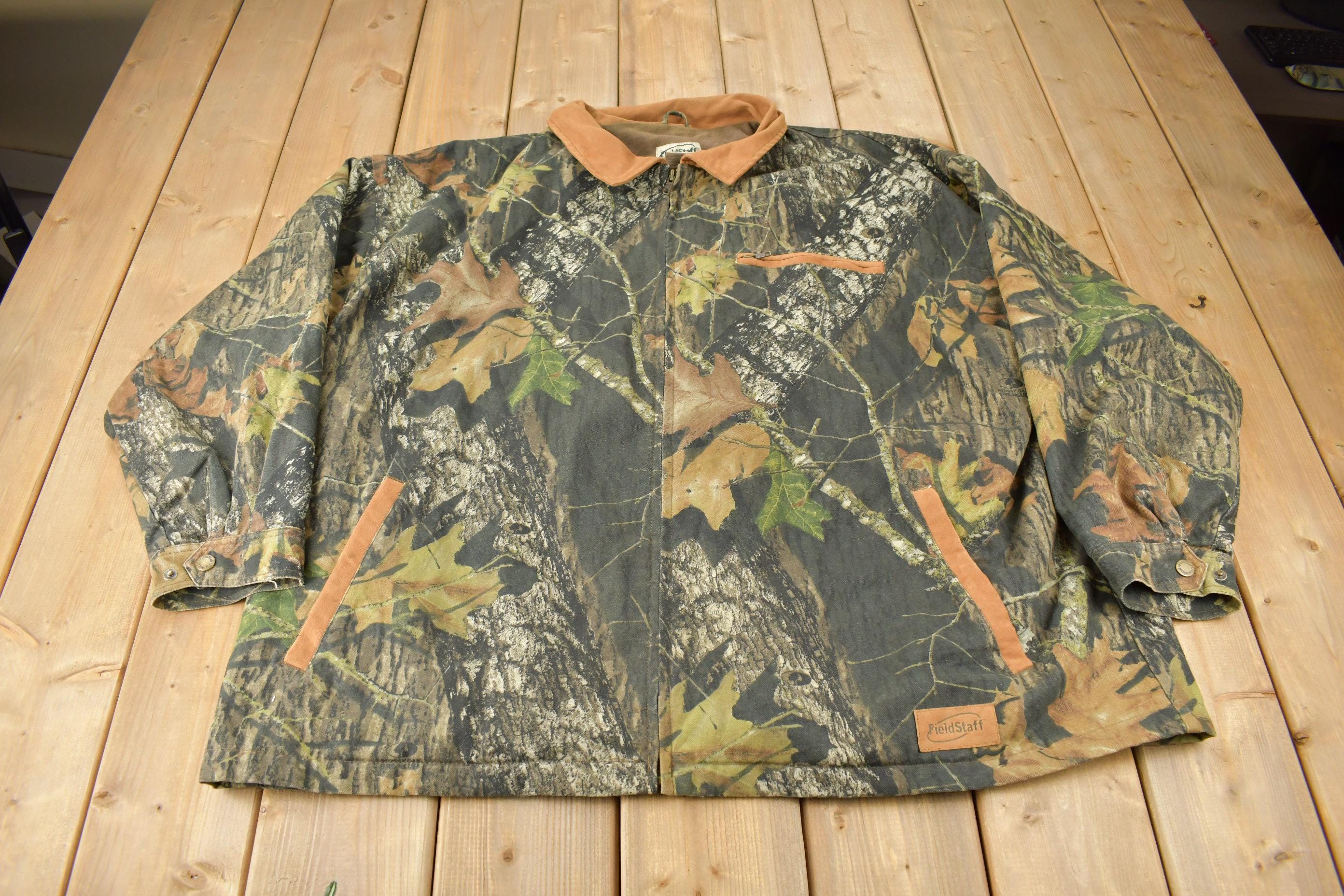 Vintage 1990s Field Staff Mossy Oak All Over Print Duck Jacket