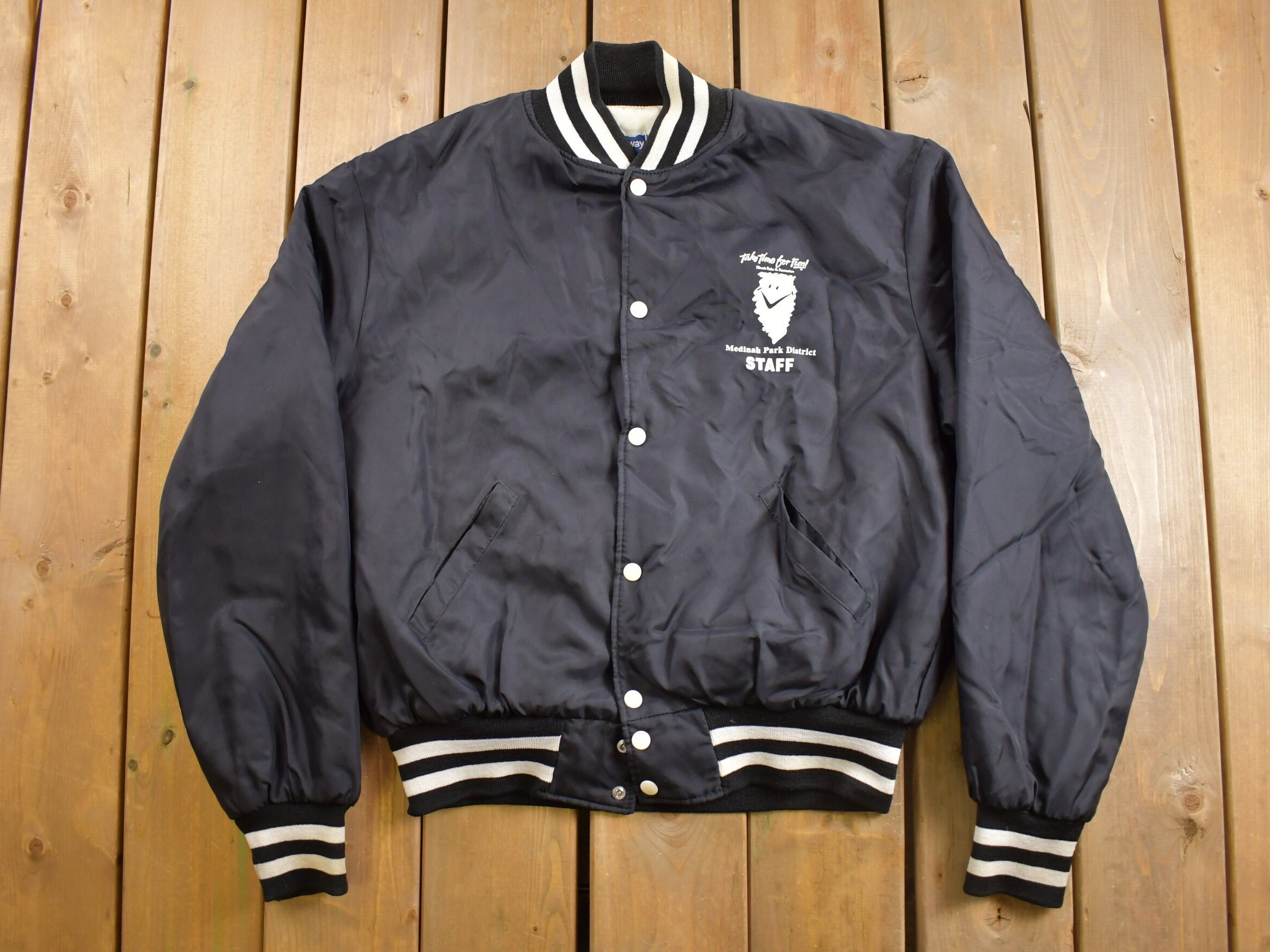 Satin Bowling Jacket - Etsy