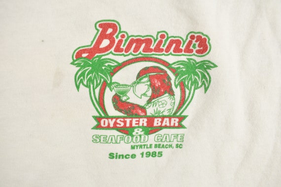 Vintage 1990s Biminis Oyster Bar Cafe Myrtle Beac… - image 3