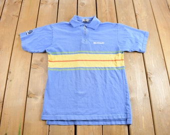 Vintage Y2K Microsoft Quarter Zip Shirt / Vintage Microsoft / Made In Canada / Microsoft Uniform