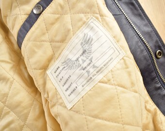 Vintage Y2K Avirex Leather Varsity Jacket / Avirex Jacket Vintage Y2K Avirex Leather Varsity Jacket / Avirex Jacket