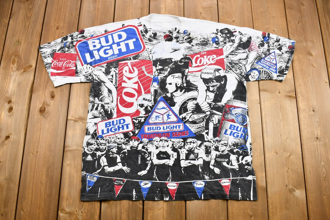 Bud Light 1992年 Tシャツ コカコーラ　総柄 il_1080xN.3214370090_ilsq.jpg