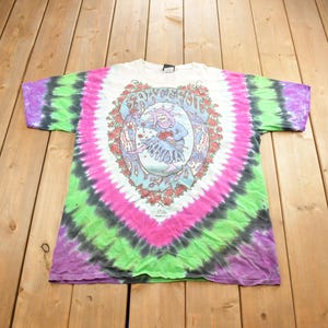 Vintage 1993 Grateful Dead All Over Print Tie Dye T-shirt Made In USA