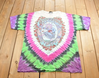 Vintage 1993 Grateful Dead All Over Print Tie Dye T-shirt Made In USA