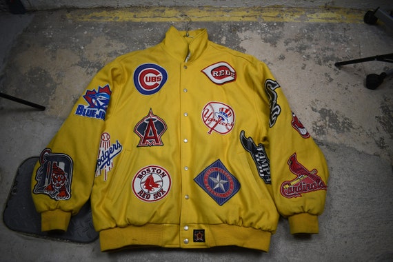 Vintage MLB Jacket / Baseball Team Logo Print / At
