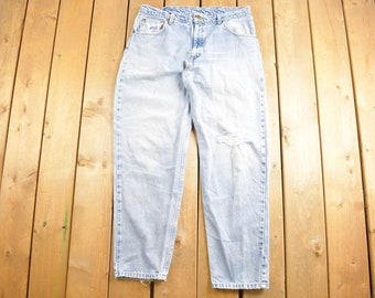 Vintage 1990s Carhartt Light Wash Jeans Size 34 x 29 / 90s Carhartt Jeans / Distressed Carhartt / 90s Workwear / Vintage Carhartt