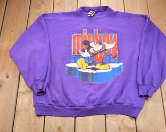Vintage 1990s Mickey Unlimited Mickey Mouse Crewneck Sweatshirt / 90s Crewneck / Souvenir / Athleisure / Streetwear / Made In USA / Disney