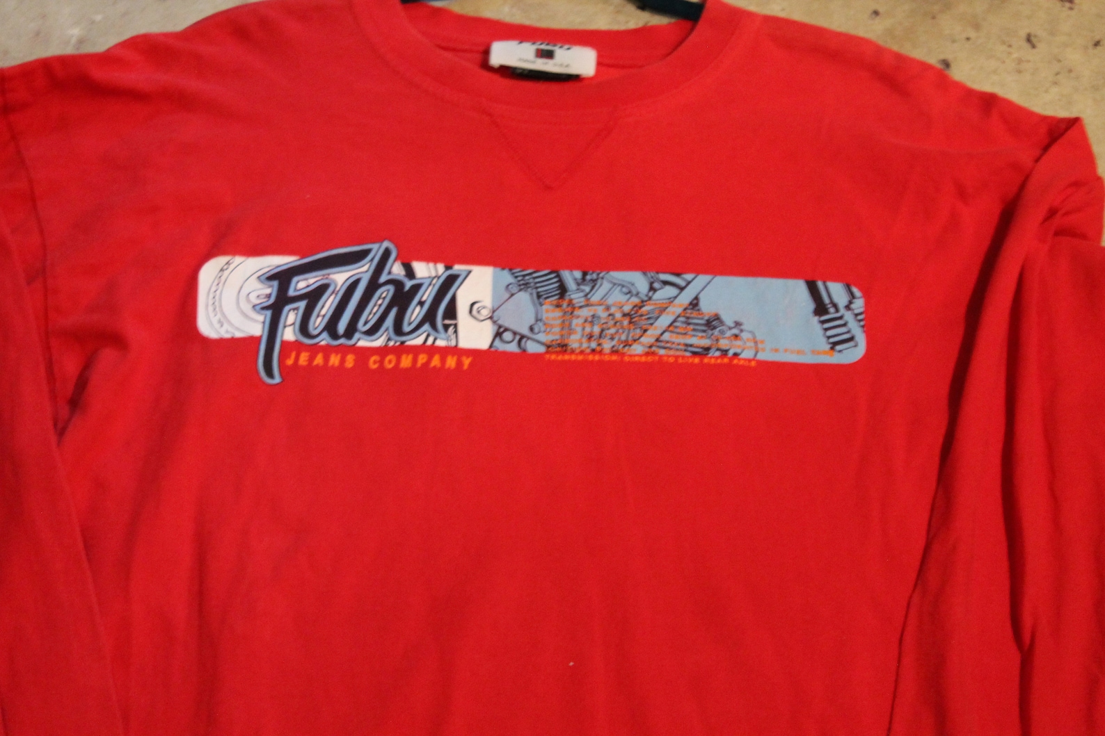 VintageVintage TShirt / Long Sleeve / Fubu Jeans Company / Etsy