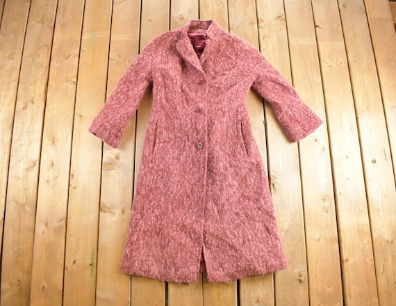 Vintage 1970's OJW Wool Coat / Winter Outerwear / Streetwear / Full Length / Made In Canada / True Vintage