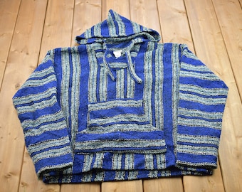 Vintage 1990s Earth Ragz Baja Hoodie / 90s Hoodie / Vintage