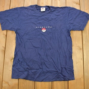 Vintage 1990s Nike Town USA Embroidered T Shirt / Vintage T Shirt / Streetwear / Graphic Tee / Made In USA