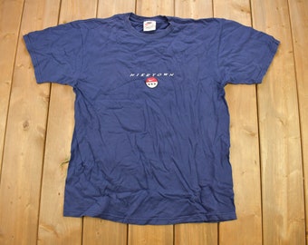 Vintage 1990s Nike Town USA Embroidered T Shirt / Vintage T Shirt / Streetwear / Graphic Tee / Made In USA