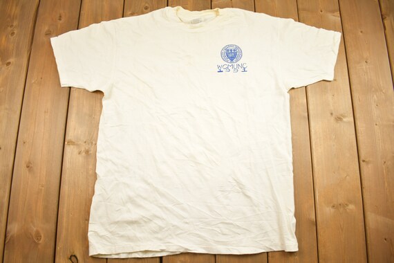 Vintage 1991 WCMUNC College Graphic T Shirt / Vin… - image 1