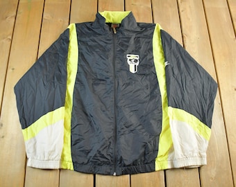 Vintage Nike International Swoosh Color Block Windbreaker Jacka från 1990-talet, herr, XL / Broderad / Streetwear / 90-tals Nike Windbreaker