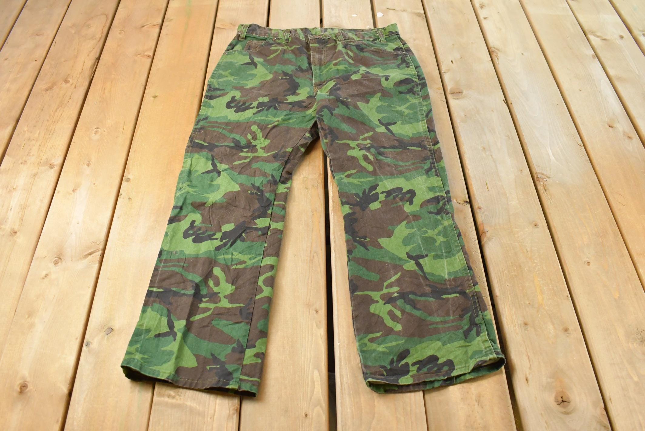 Vintage Duck Camo Pants 28 - Etsy