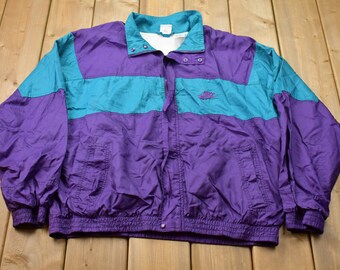 Vintage 1980s Nike Windbreaker Jacket / Nike Logo Athletic - Etsy