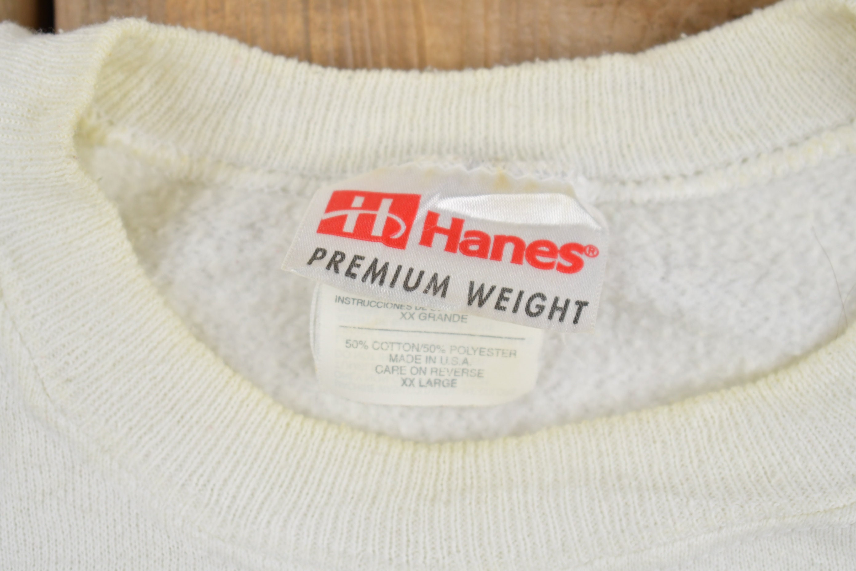 Vintage 1990s Hanes Premium Weight Crewneck Sweatshirt / 90s 