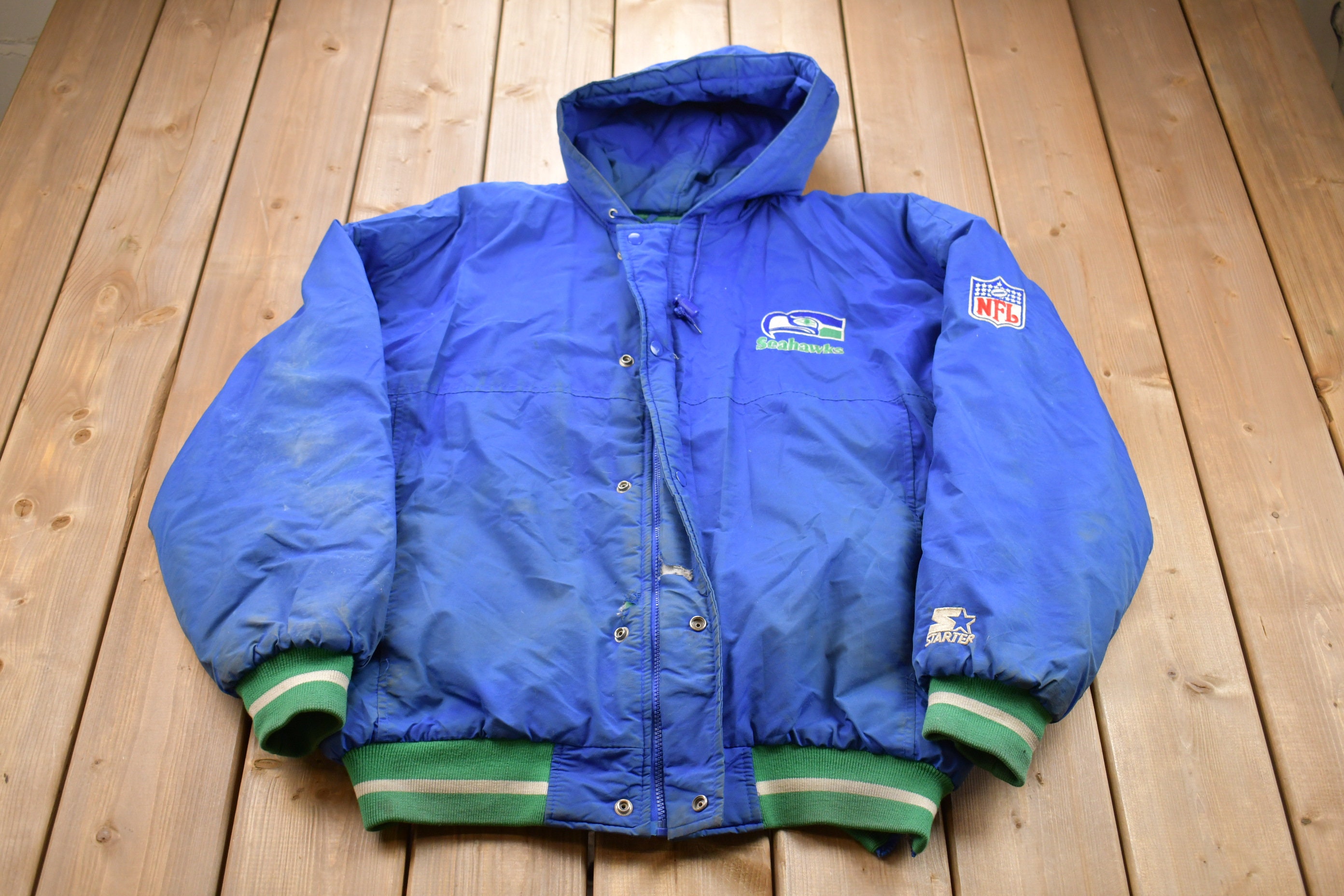 90s Seahawks Jacket - Etsy