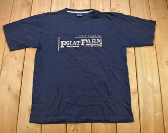 Rare!! Vintage 00's PHAT FARM Hip-hop Wear Lifestyle Tee Shirt 2