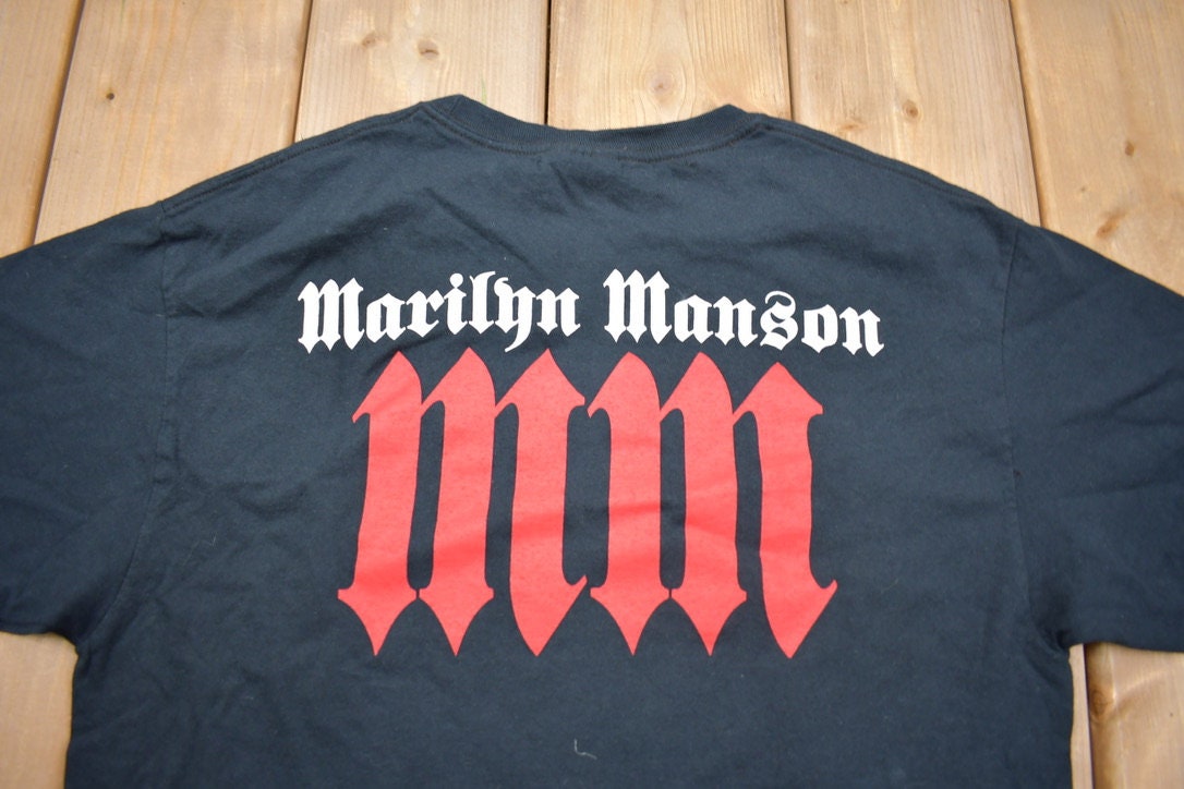 【00s】MARILYN MANSON vintage tシャツgiant XL 00s】MARILYN MANSON vintage tシャツgiant XL