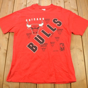 Vintage 1990s Chicago Bulls NBA Graphic T-Shirt / Made In USA / Vintage Bulls Tee / NBA Basketball / Single Stitch / Sportswear