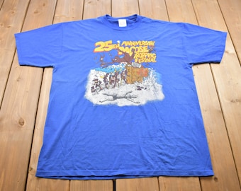 Vintage 1997 Moose Dropping Festival Graphic T Shirt / Vintage T Shirt / Streetwear / Rare Vintage / Made In USA