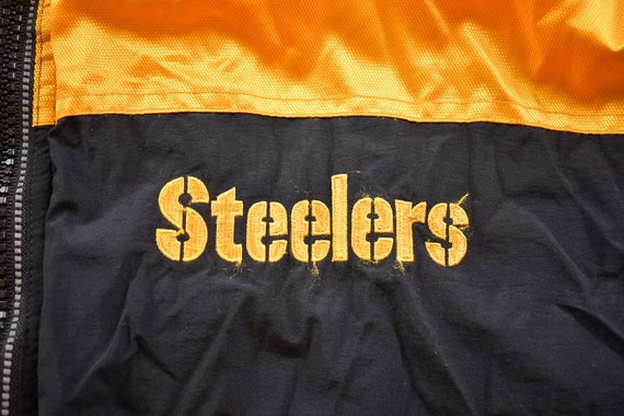 Vintage 1990s Pittsburgh Steelers Starter Hooded … - image 4