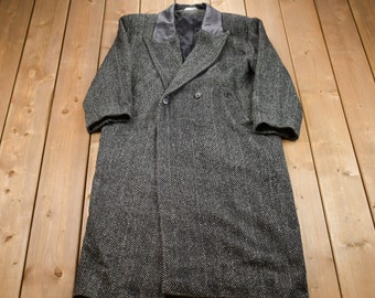 Vintage 1980s LL Bean Green Wool Jacket / Bellandi / Wool Jacket